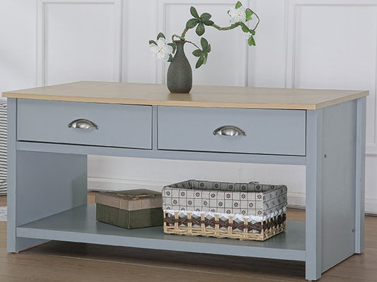 Derby 2 Drawer Coffee Table - Classic Design Meets Functional Storage