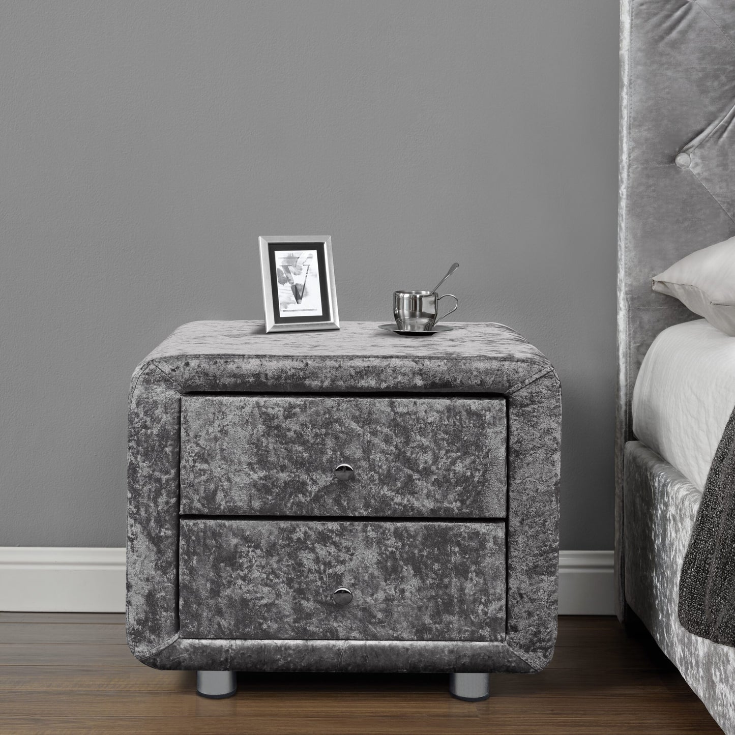 Imola Crushed Velvet Bedroom Furniture - Luxurious & Plush Upgrade for Your Bedroom Decor