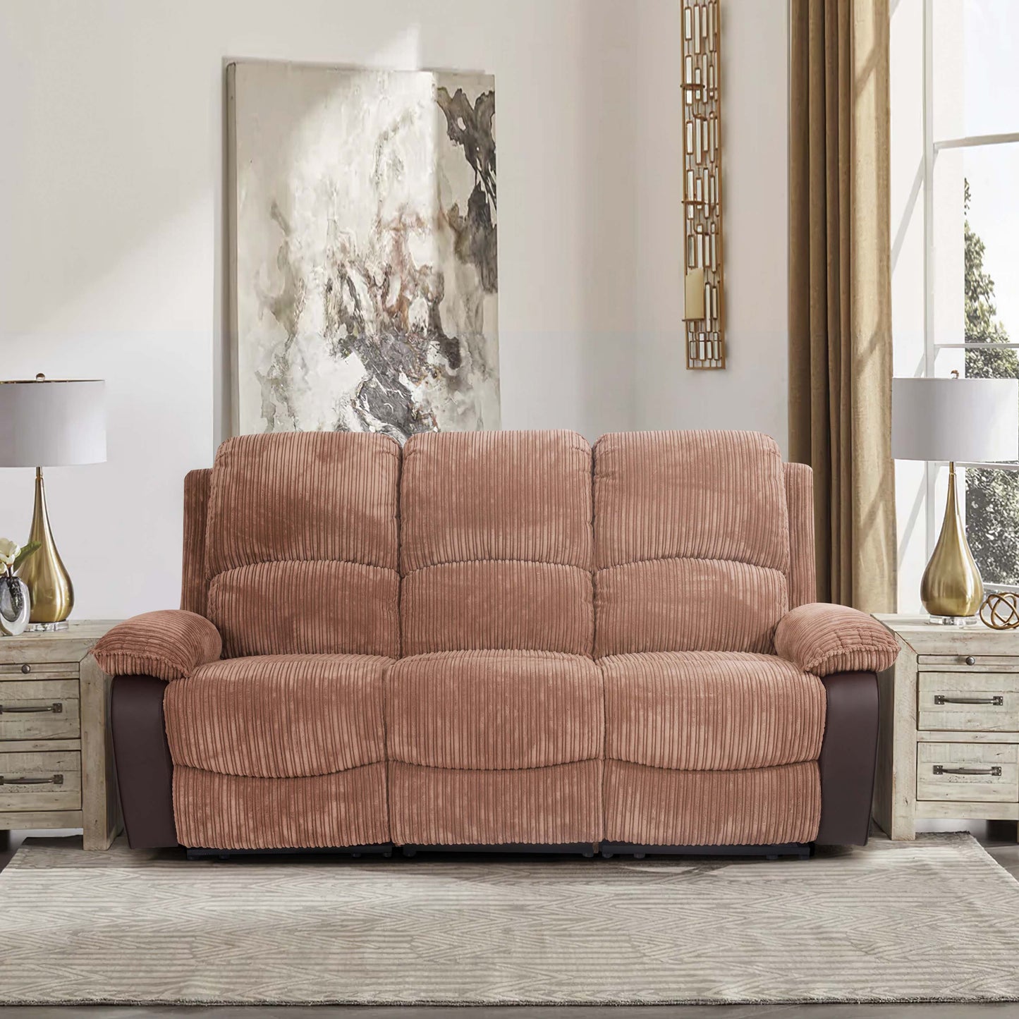 Sienna Relax-Sofa-Set: Jumbo-Cord-Stoff für ultimative Entspannung