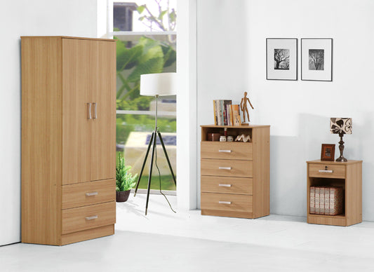 Wrexham Stylish Oak Finish Bedroom furniture