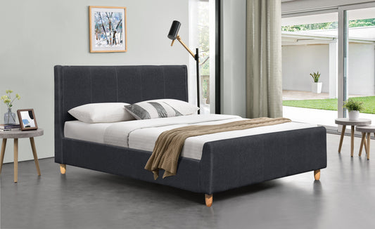 Jakarta Linen Fabric Bed Frame - Sophisticated & Comfortable Addition to Your Bedroom