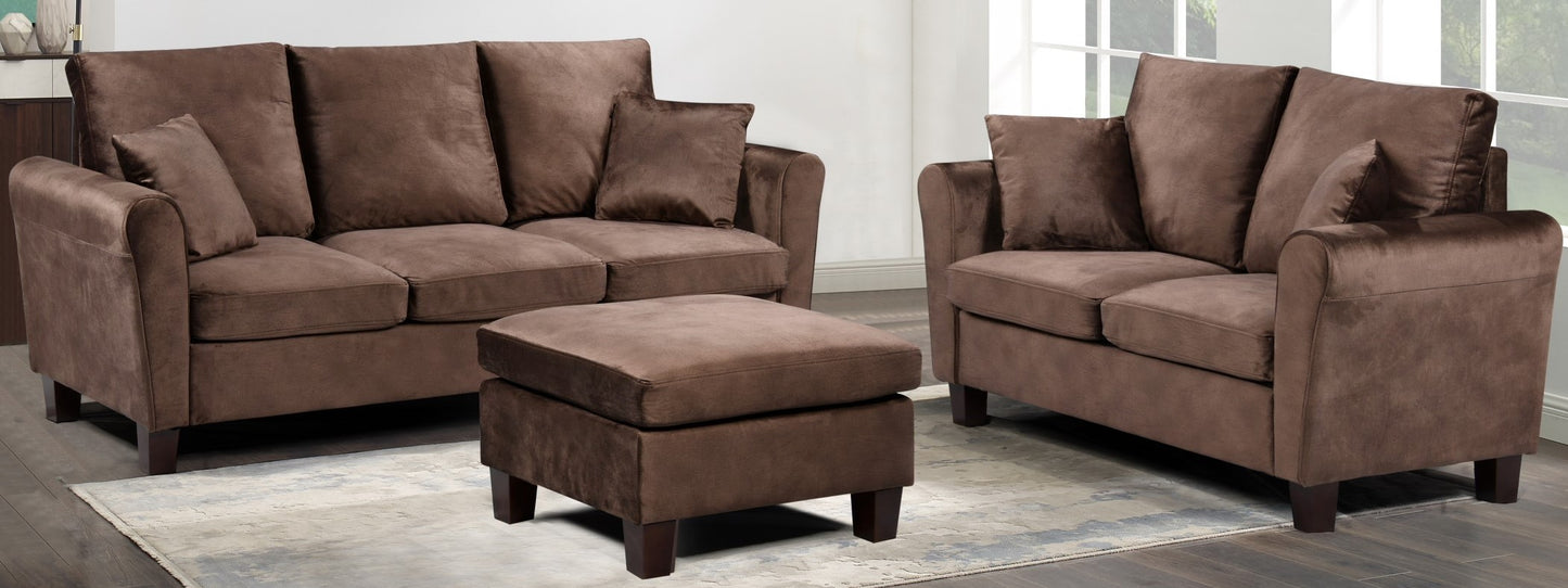 Tivoli Sofa-Set: Gebürsteter Samt für ein luxuriöses Wohnzimmererlebnis