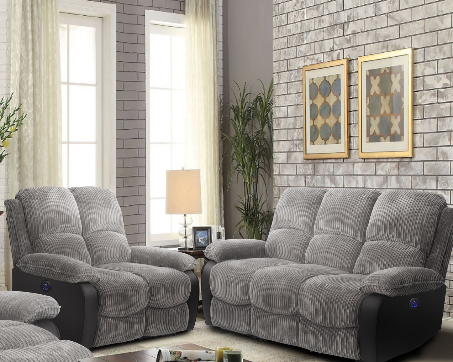 Fabric Cord Electric Recliner Chair