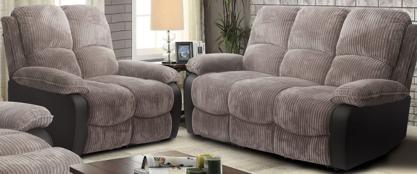 Sienna Relax-Sofa-Set: Jumbo-Cord-Stoff für ultimative Entspannung