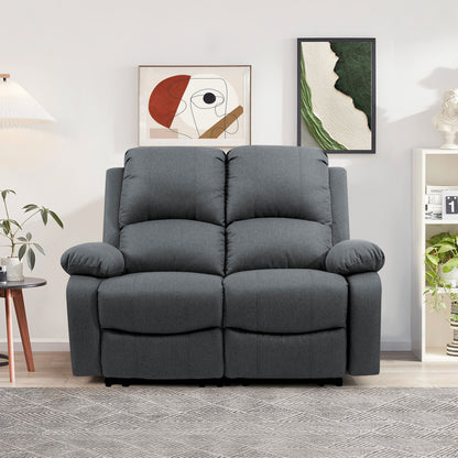 Linen Electric Reclining Sofa Set