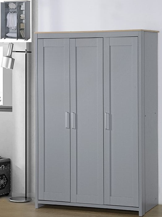 Derby 3-türiger Kleiderschrank – Reichlich Stauraum trifft elegantes Design für Ihr Schlafzimmer