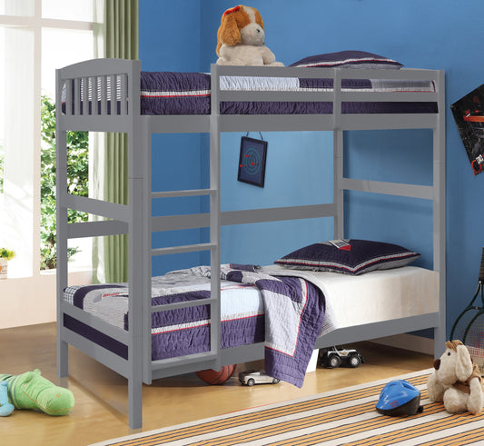 3ft Wooden Combination Bunk Bed In Grey White Or Caramel Bedroom Kids Bedroom