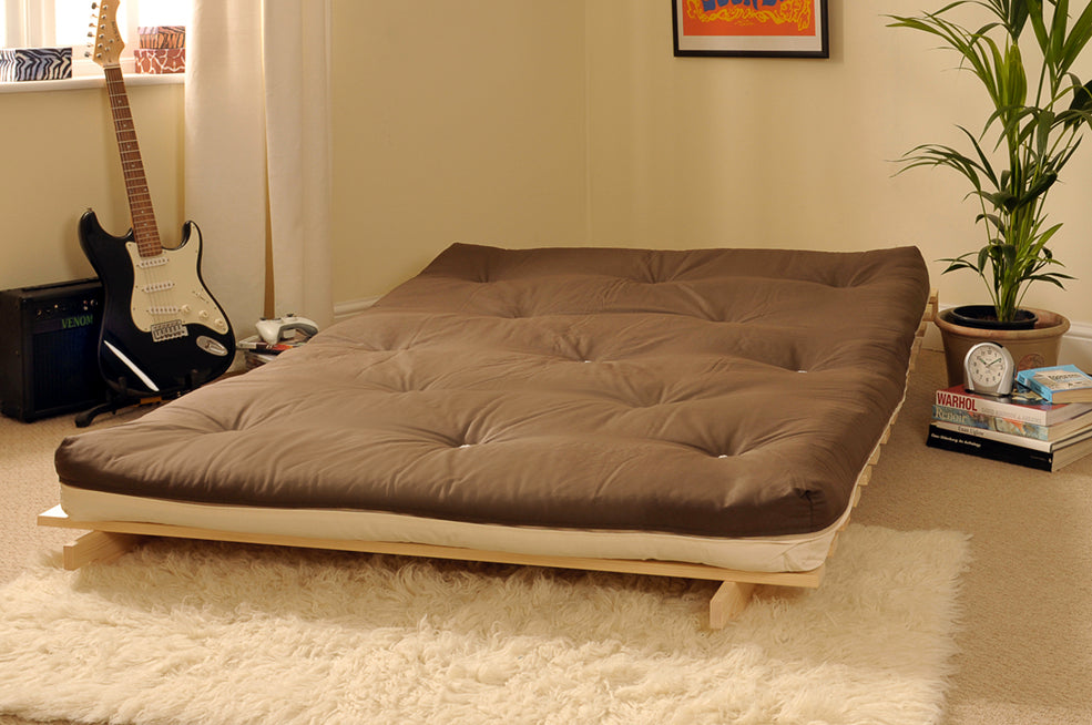 Holz-Futon-Schlafsofarahmen mit Standardmatratze