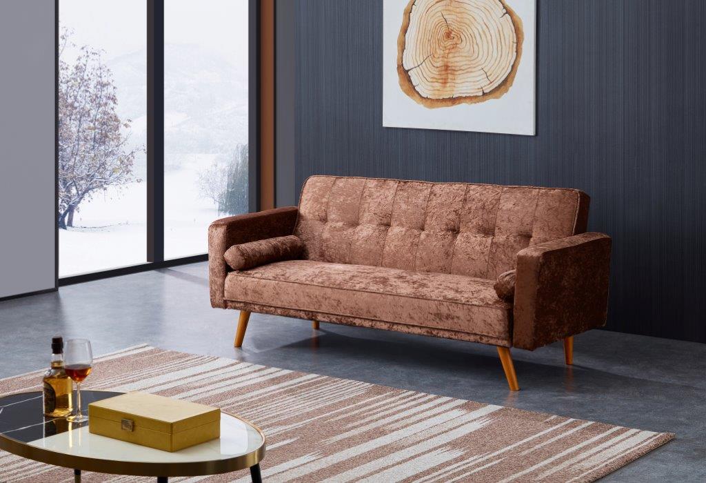 Miami Crushed Velvet 3 Seater Clic Clac Sofa Bed | 4 coloursMiami Crushed Velvet 3 Seater Clic Clac Sofa Bed