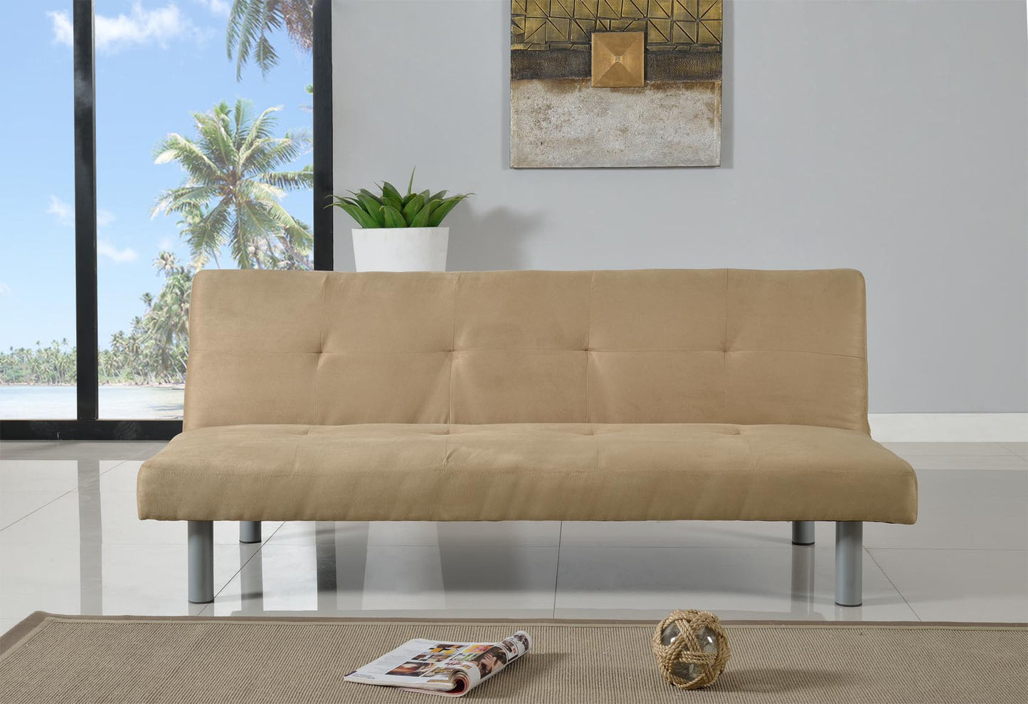 Monza Faux Suede Sofa Bed | 4 coloursMonza Faux Suede Sofa Bed