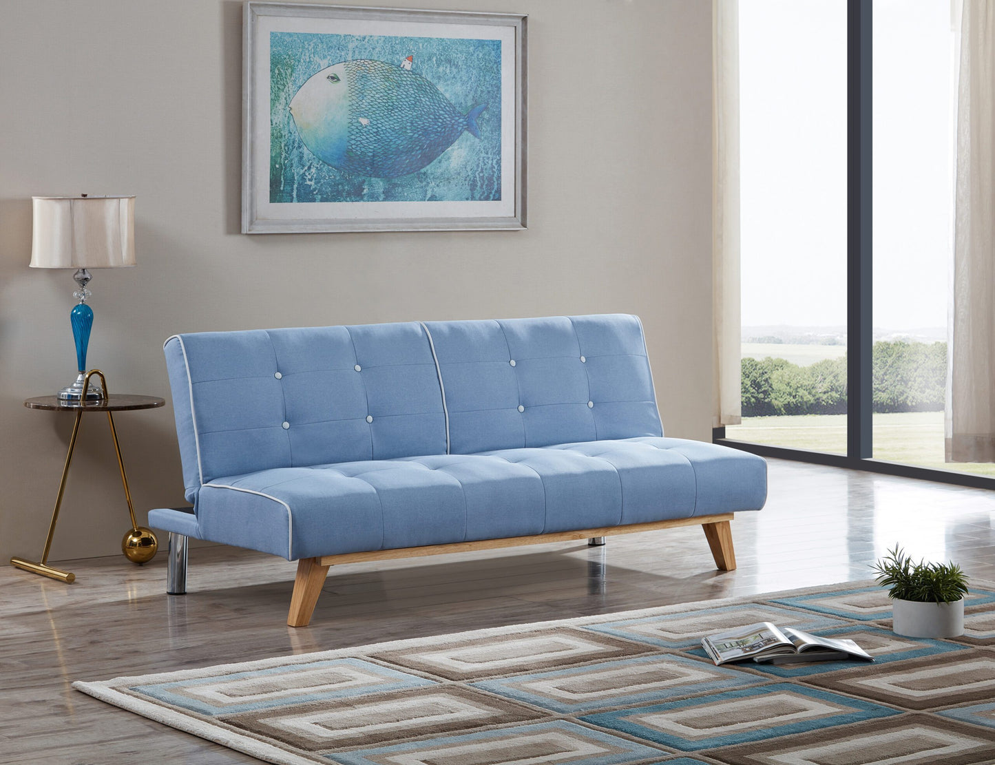 Pisa Modern 3 Seater Sofa Bed | 3 coloursPisa Modern 3 Seater Sofa Bed