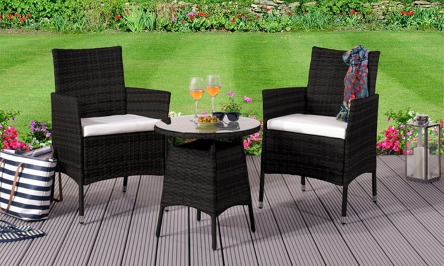 3 Piece Rattan Garden Furniture Set - 3 Colours | Waterproof Cover opt3 Piece Rattan Garden Furniture Set - 3 Colours