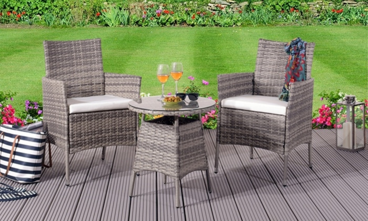 3 Piece Rattan Garden Furniture Set - 3 Colours | Waterproof Cover opt3 Piece Rattan Garden Furniture Set - 3 Colours