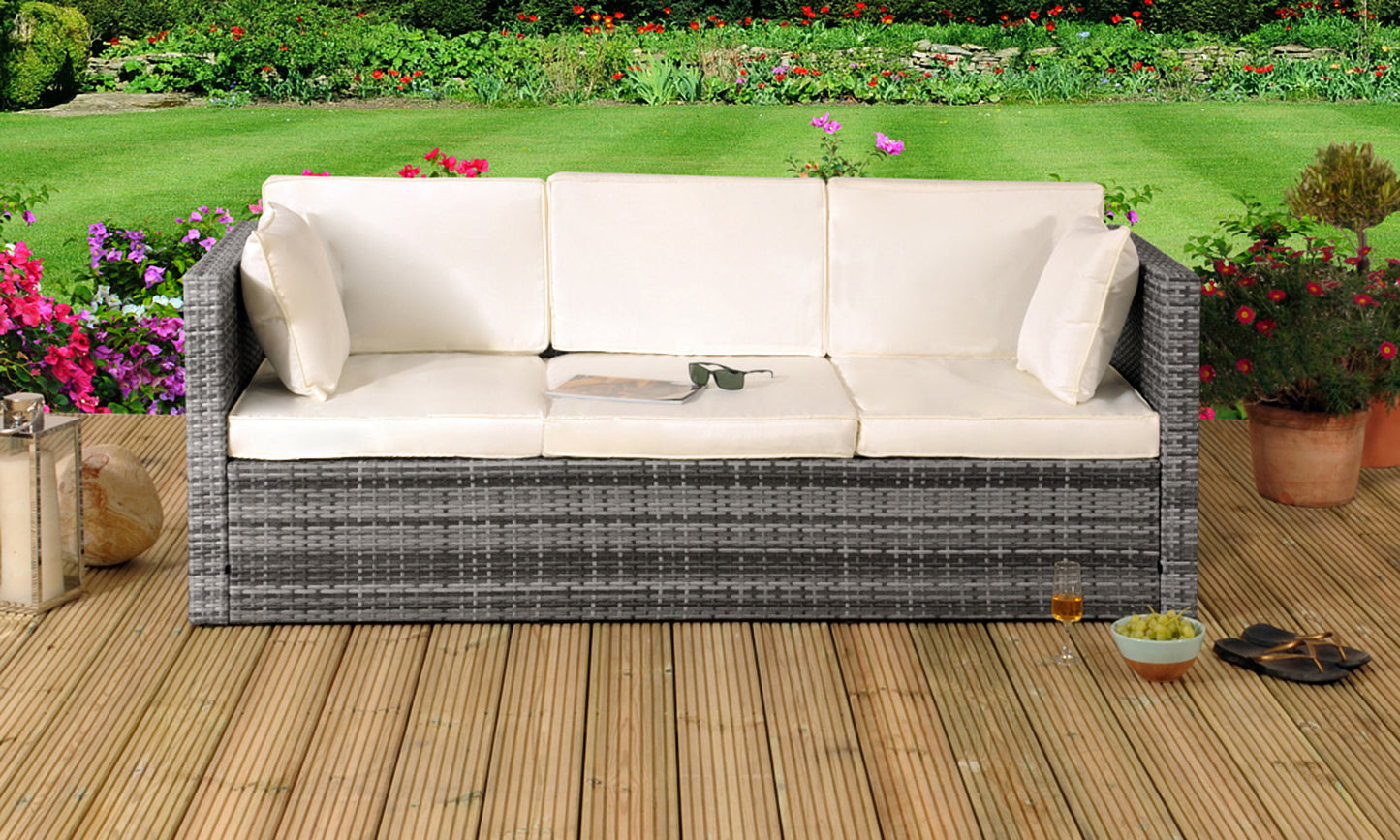 Rattan Sun Lounger - 3 Colours | Waterproof Cover optionalRattan Sun Lounger - 3 Colours