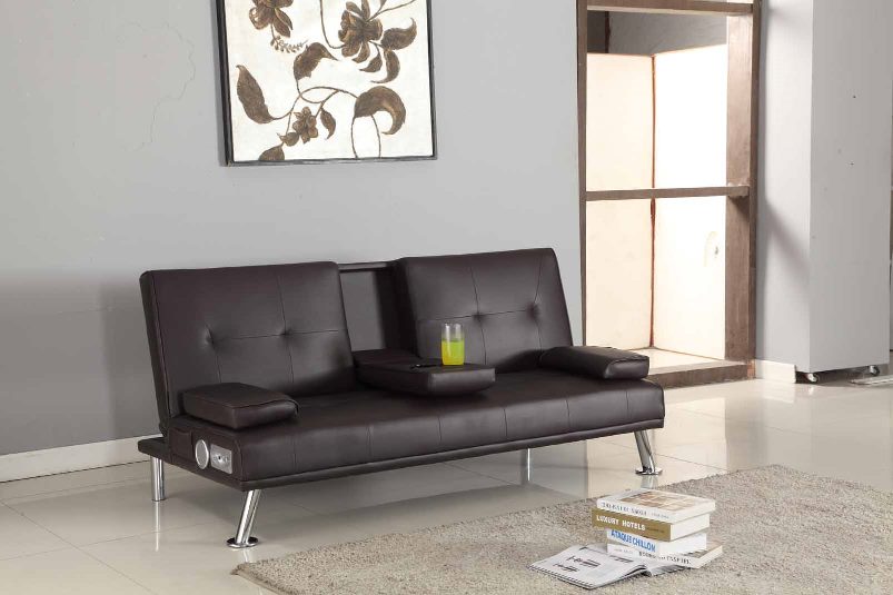 Verona Faux Leather Sofa Bed with Bluetooth | 4 coloursVerona Faux Leather Sofa Bed