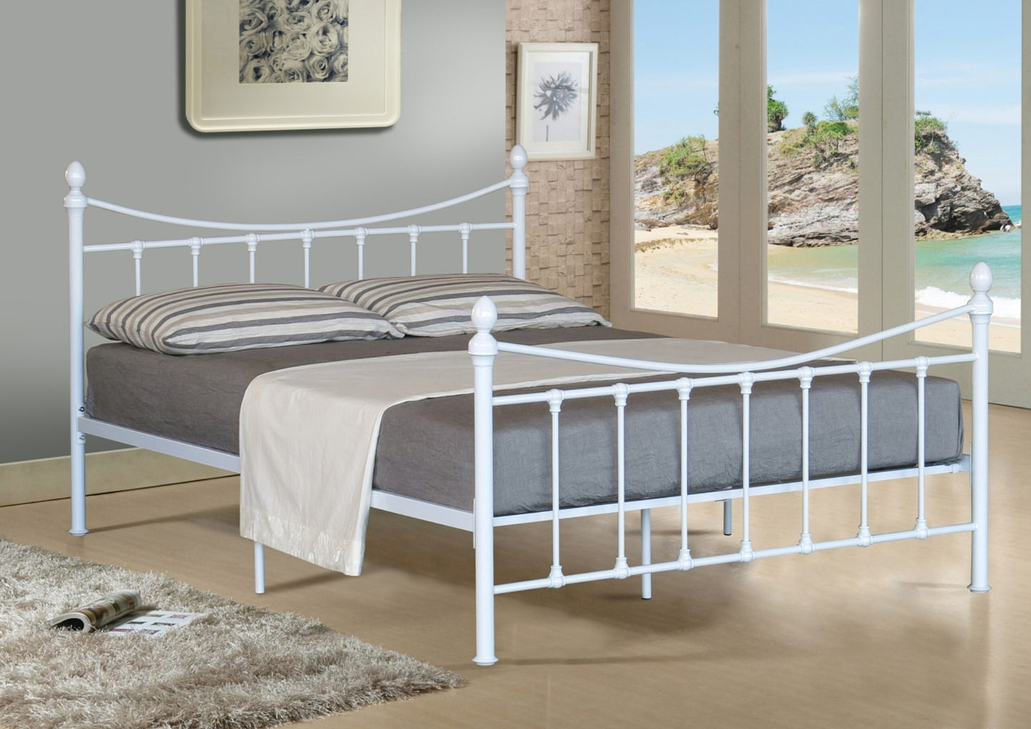 Victoriana Metal Bed Frame - 2 Colours | 3 SizesVictoriana Metal Bed Frame - 2 Colours