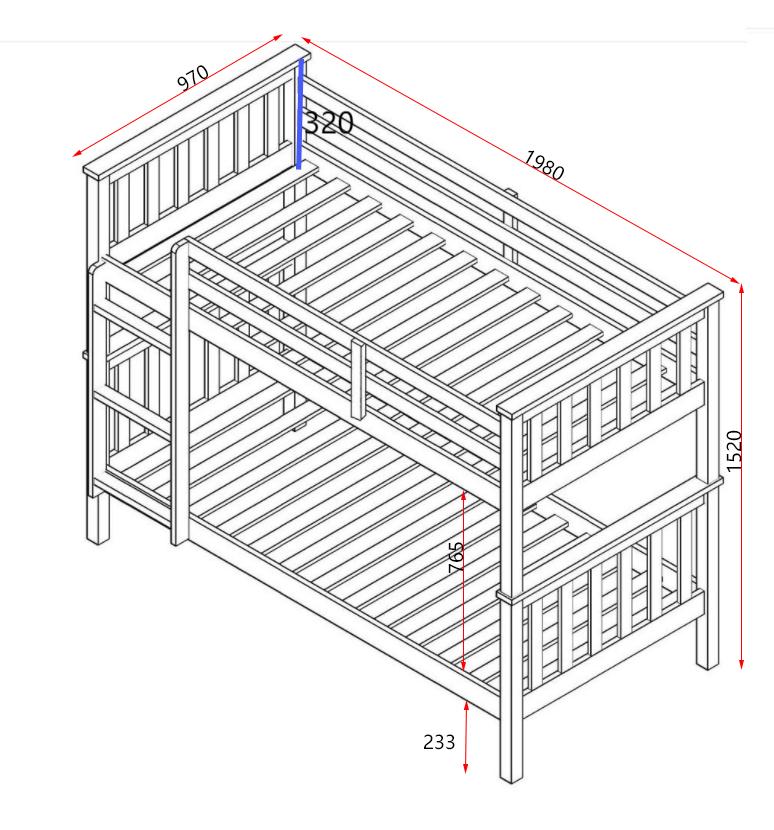 Wembdon Etagenbett aus Holz