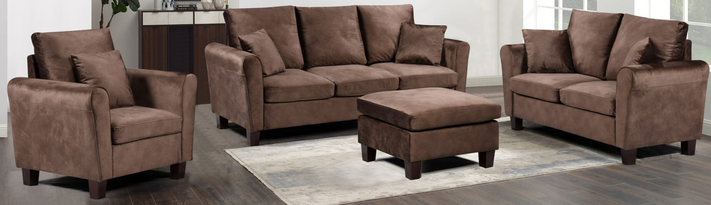 Tivoli Sofa-Set: Gebürsteter Samt für ein luxuriöses Wohnzimmererlebnis