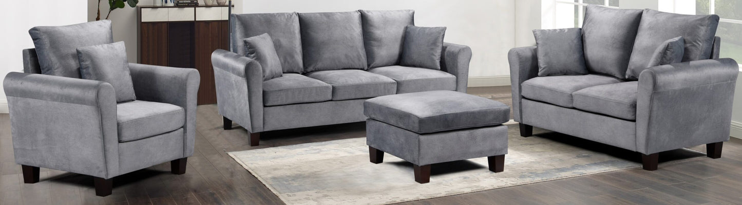 Tivoli Sofa-Set: Gebürsteter Samt für ein luxuriöses Wohnzimmererlebnis