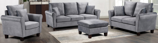 Tivoli Sofa-Set: Gebürsteter Samt für ein luxuriöses Wohnzimmererlebnis