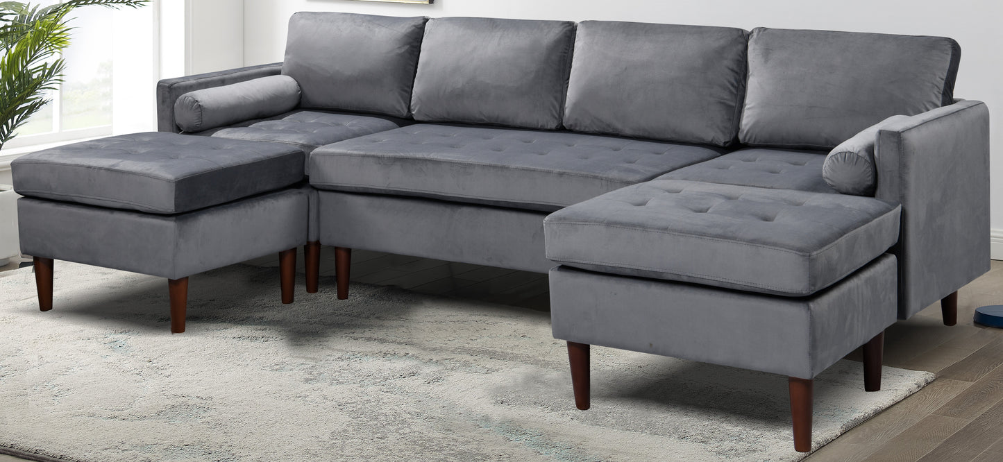 Hochwertiges modulares Stoffsofa Hallie – Komfort und Stil vereint