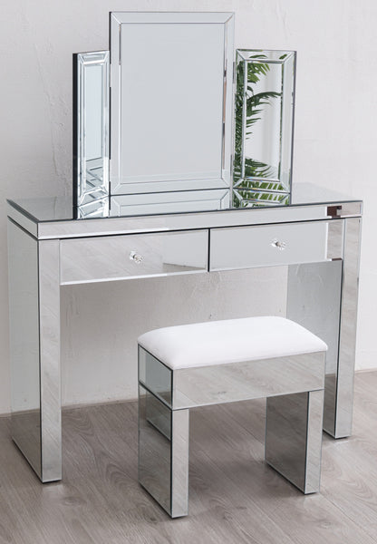 Mirrored Dressing Table Stool Mirror- Available Individually Or As Set Bedroom