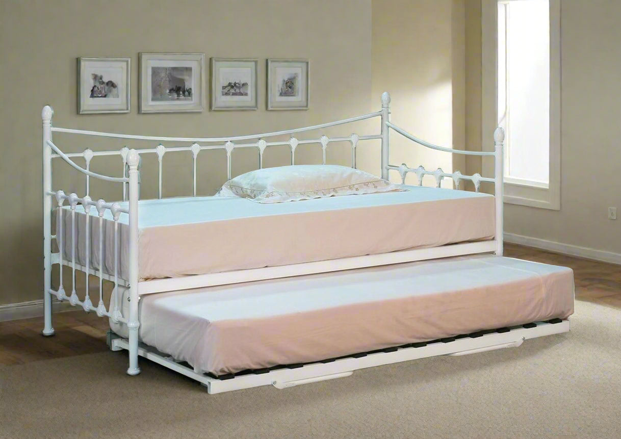 Ornate Metal Day Bed | Trundle optionalOrnate Metal Day Bed