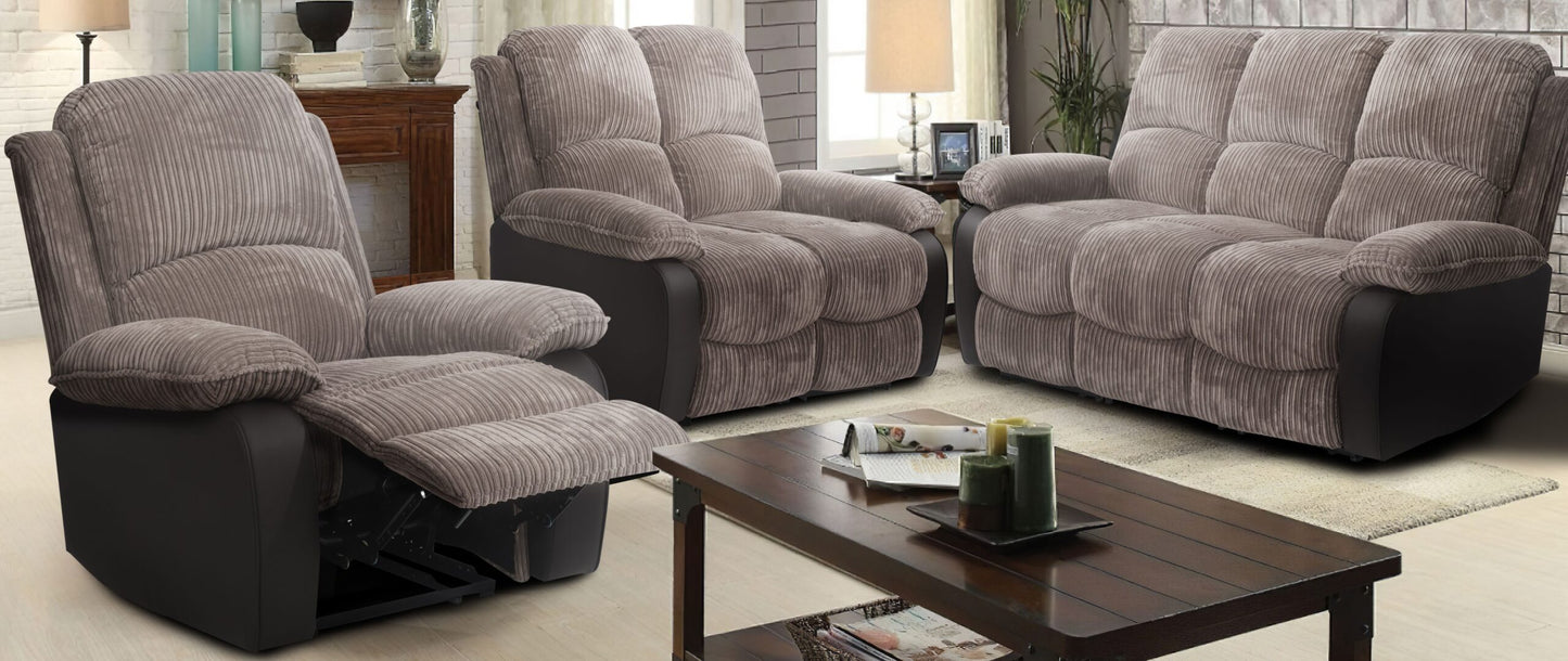 Sienna Relax-Sofa-Set: Jumbo-Cord-Stoff für ultimative Entspannung